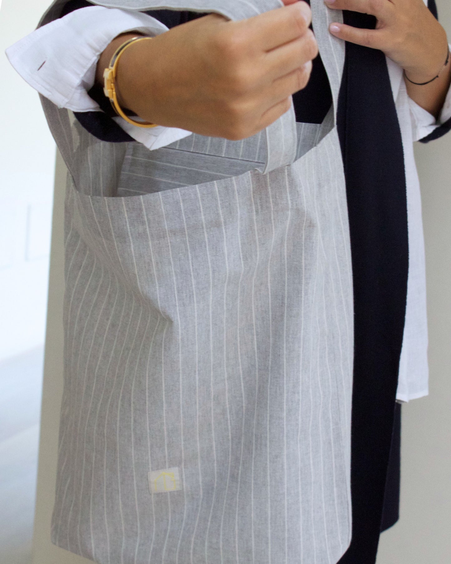 dettaglio stoffa shopper