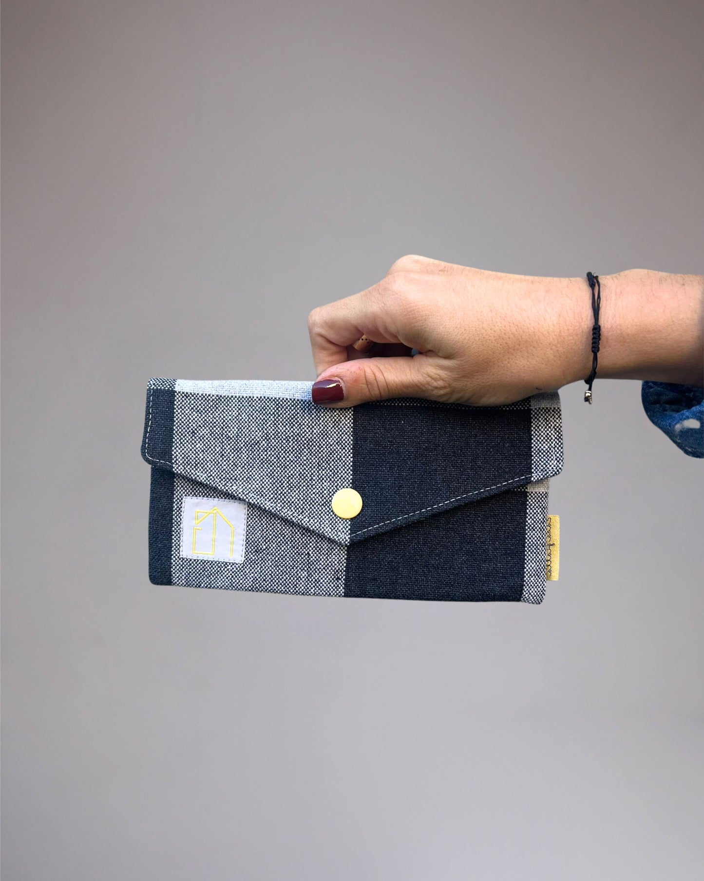 BUSTINA FANTASIA SCOZZESE BLACK & WHITE